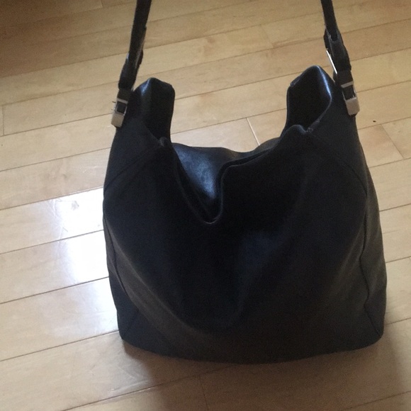 prada black leather purse